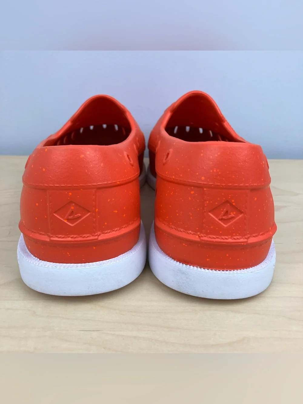 Sperry Top-Sider Men’s Size 11.0 M A/O Float Speckle Slip On Boat Shoes Orange